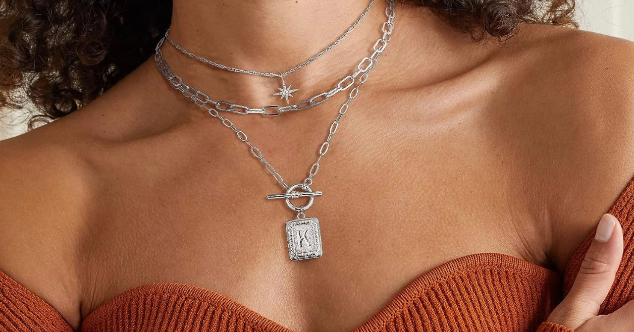 200-3 STRAND INITIAL NECKLACE