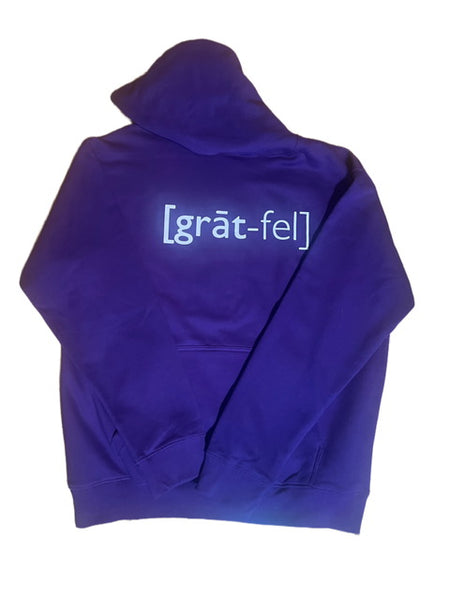 200-BY ARZO GRATEFUL SOLID HOODIE-DARK AMETHYST