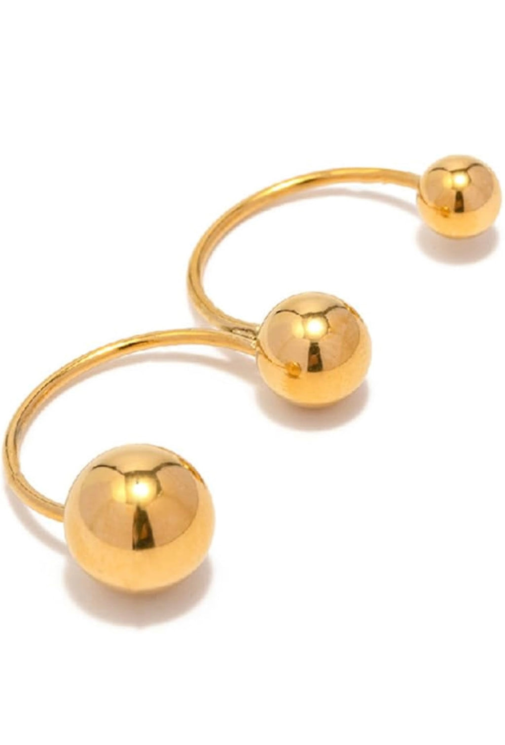 GOLDEN ORBIT DOUBLE BAR RING