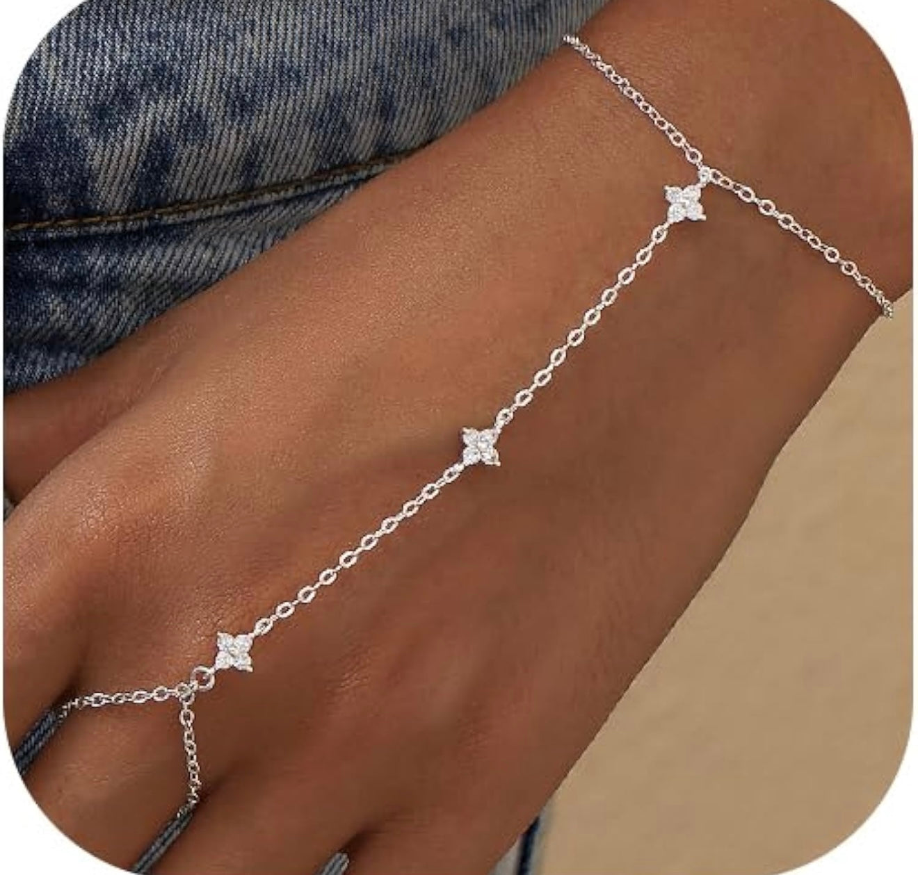 TEMPTRESS HANDCHAIN RING