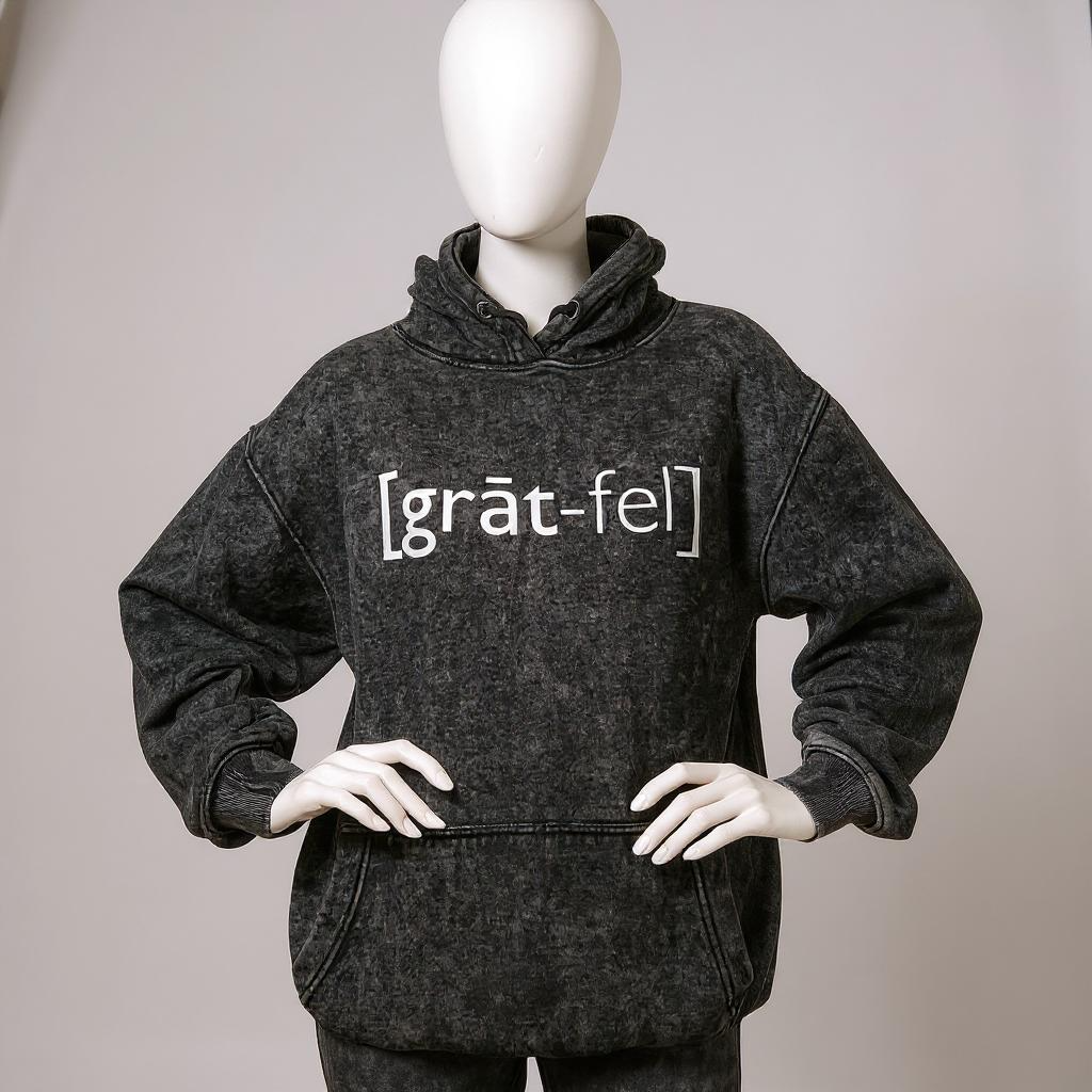 STONE WASHED HOODIE & MICRO FLARE JOGGER SET