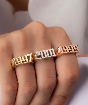 1-CUSTOM YEAR/DATE RING