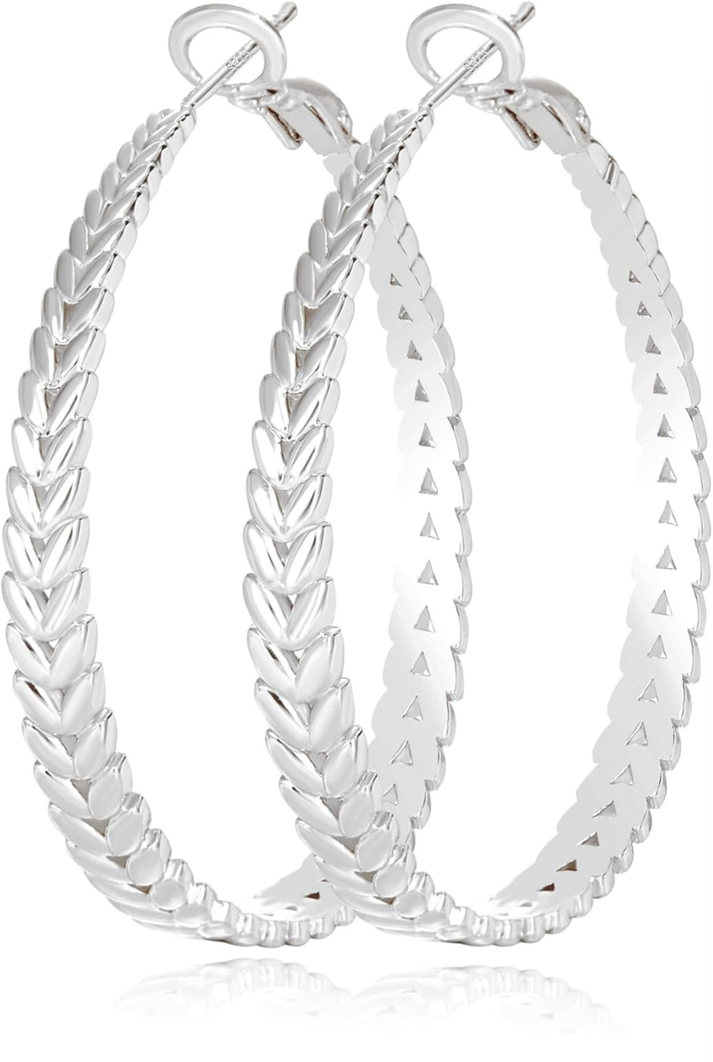 BRAIDED ICON HOOP EARRINGS