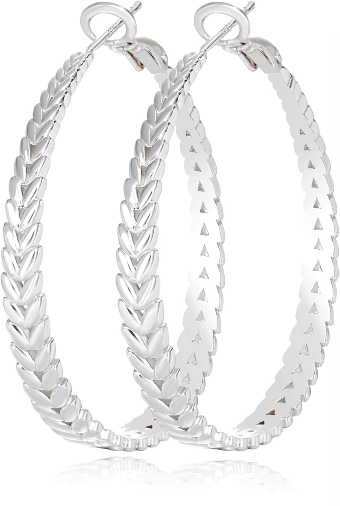 BRAIDED ICON HOOP EARRINGS