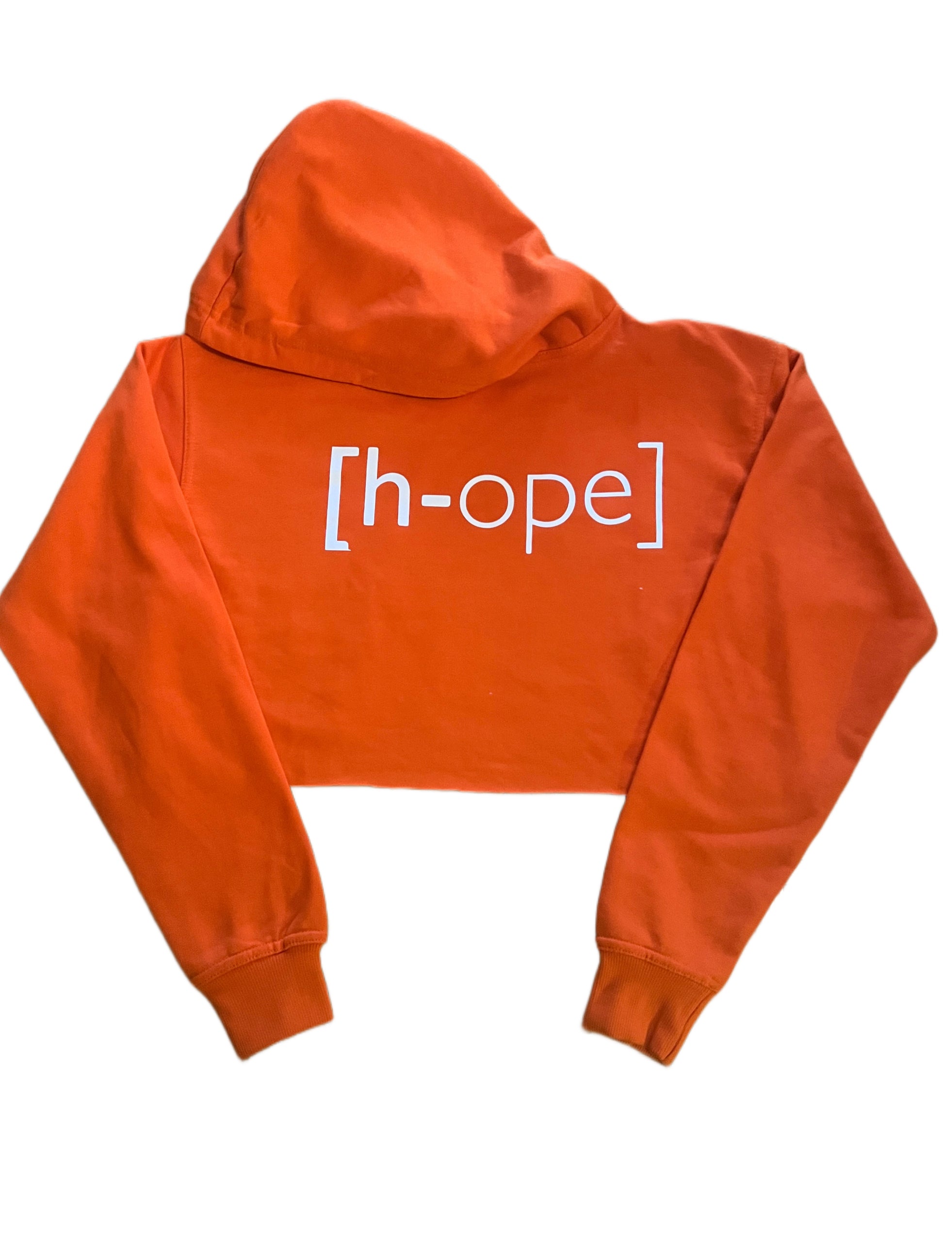 HOPE CROPPED HOODIE-CARNELIAN