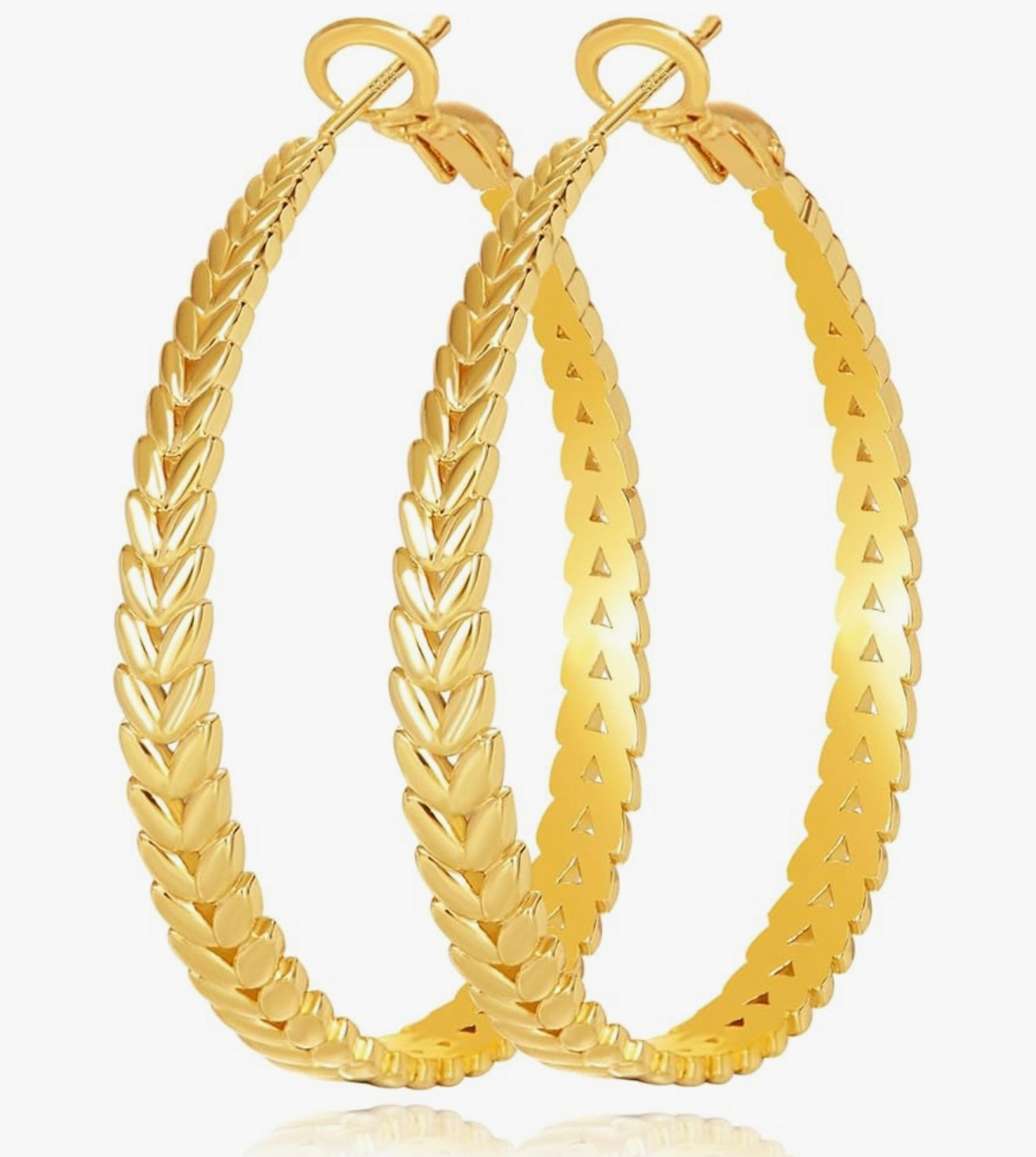 BRAIDED ICON HOOP EARRINGS