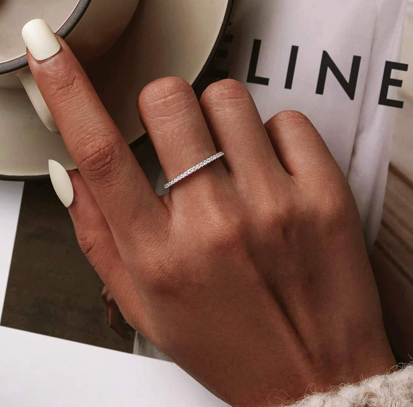 PAVE ETERNITY BAND