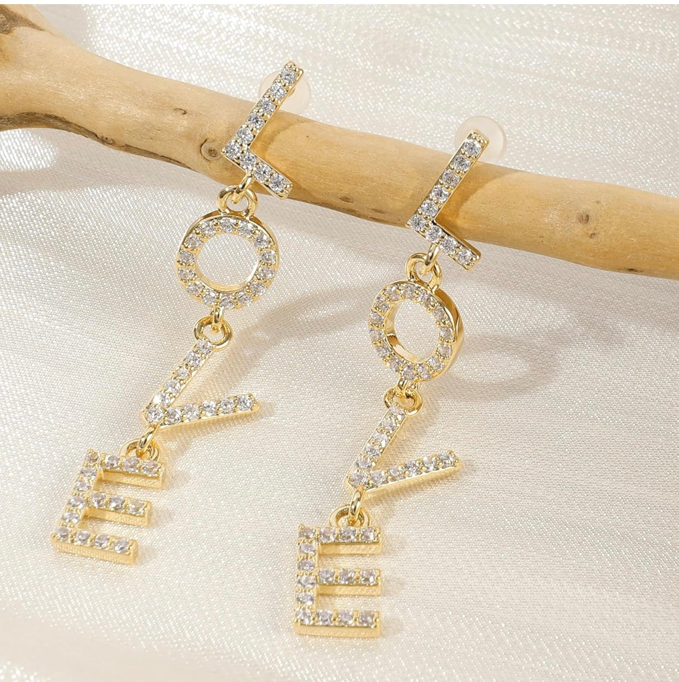 LOVE Letter Drop Earrings