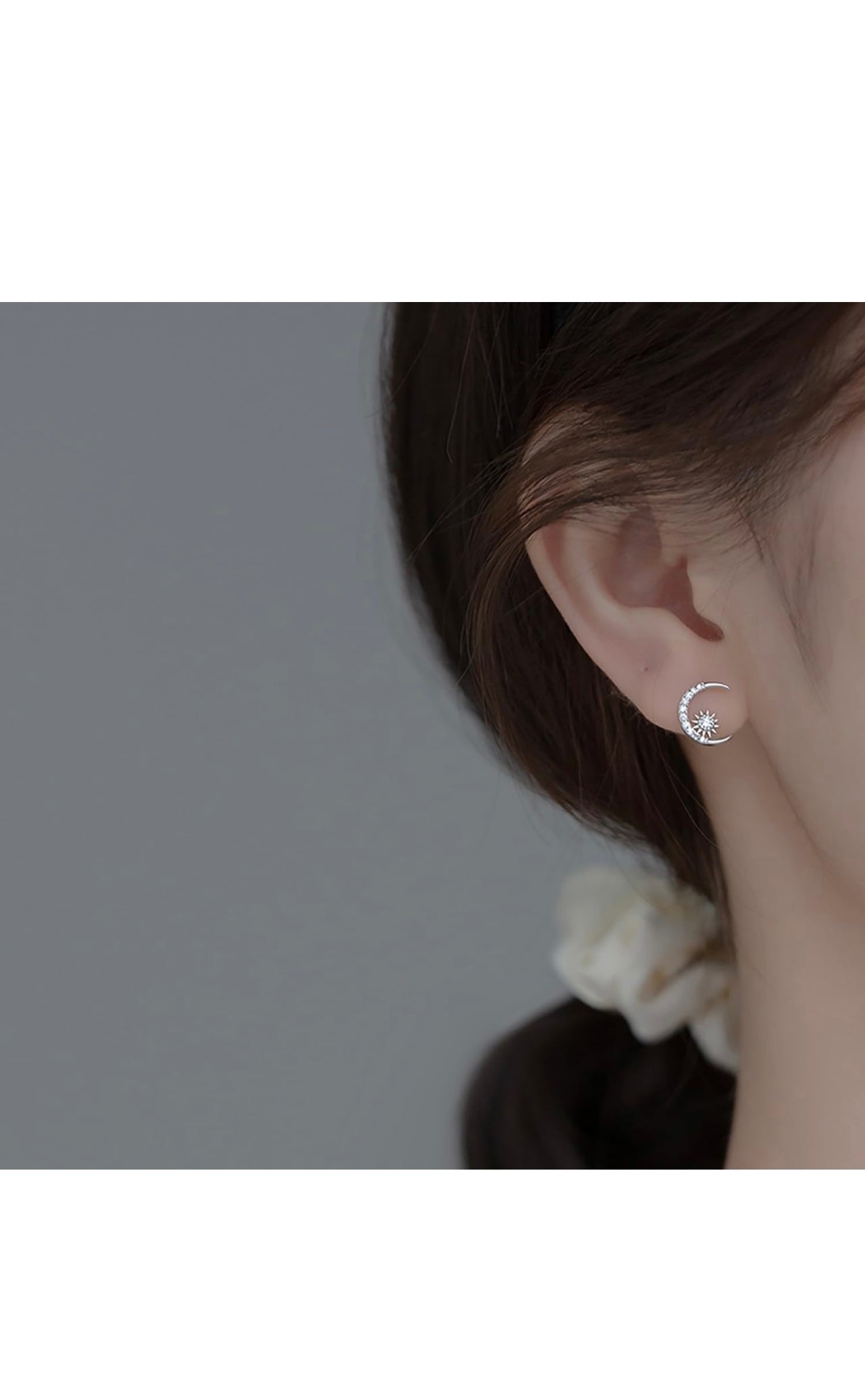 1-ONCE UPON A STAR IN A MOON STUD EARRINGS – by Arzo