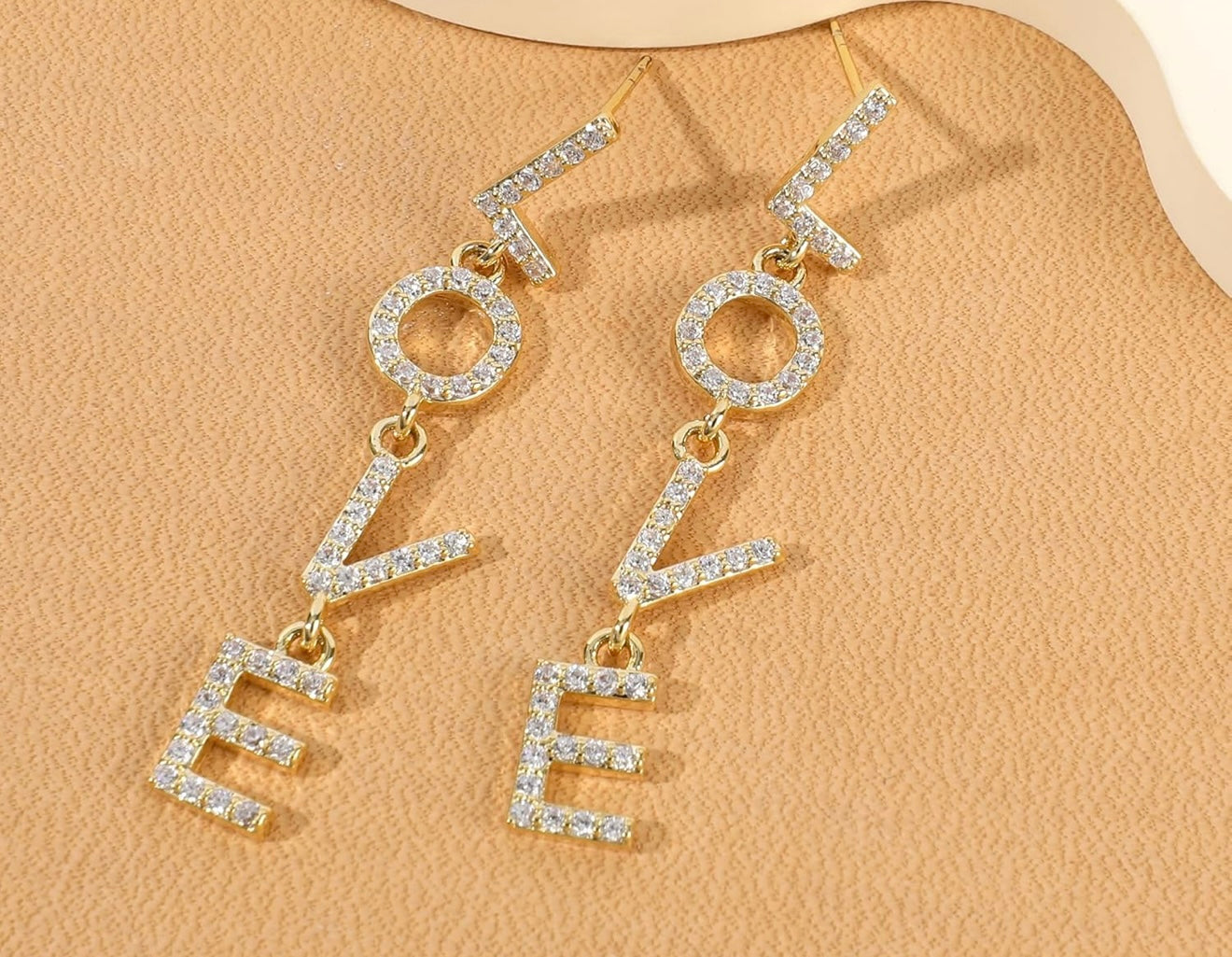LOVE Letter Drop Earrings