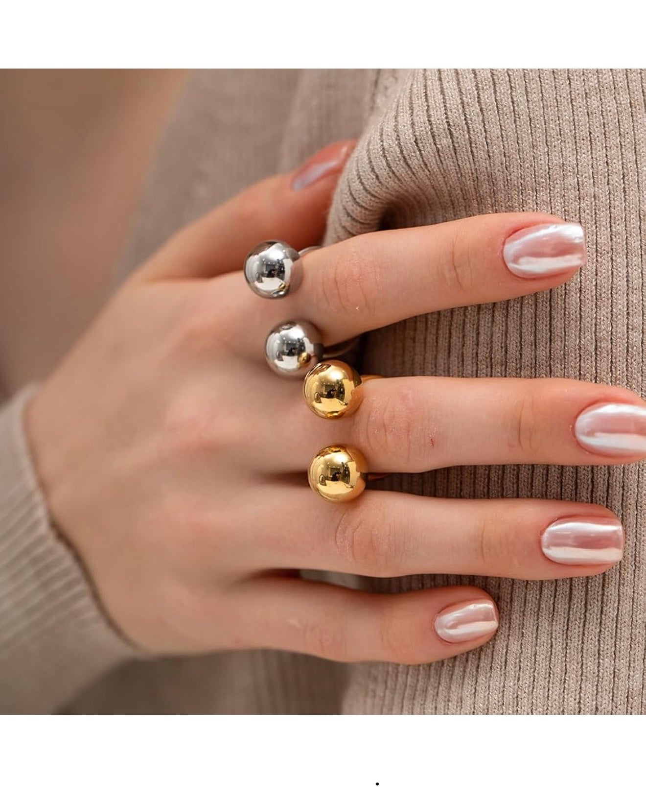 GOLDEN ORBIT SINGLE BAR RING