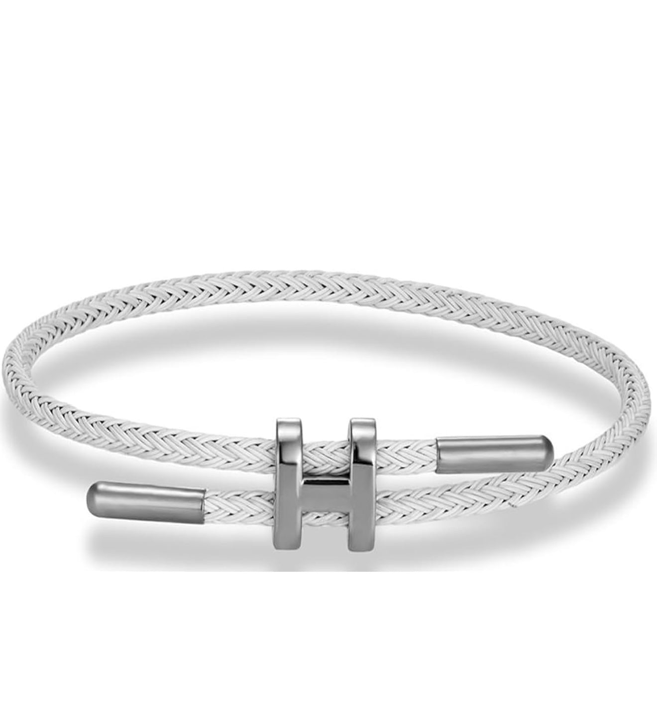 H BRACELET- SILVER – by Arzo