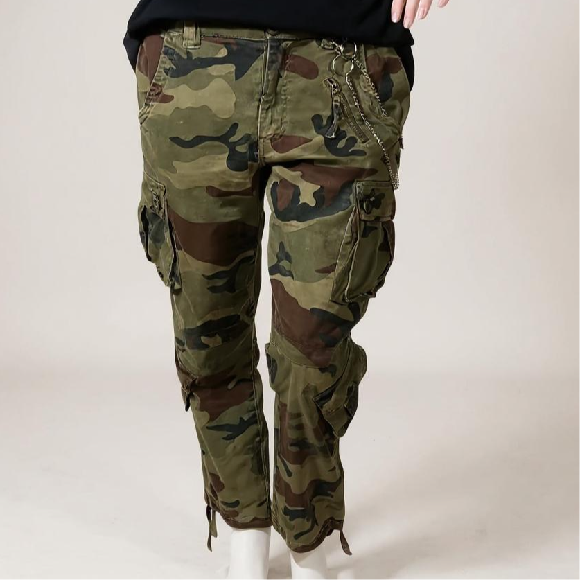 CAMO ESSENTIAL CARGO PANTS