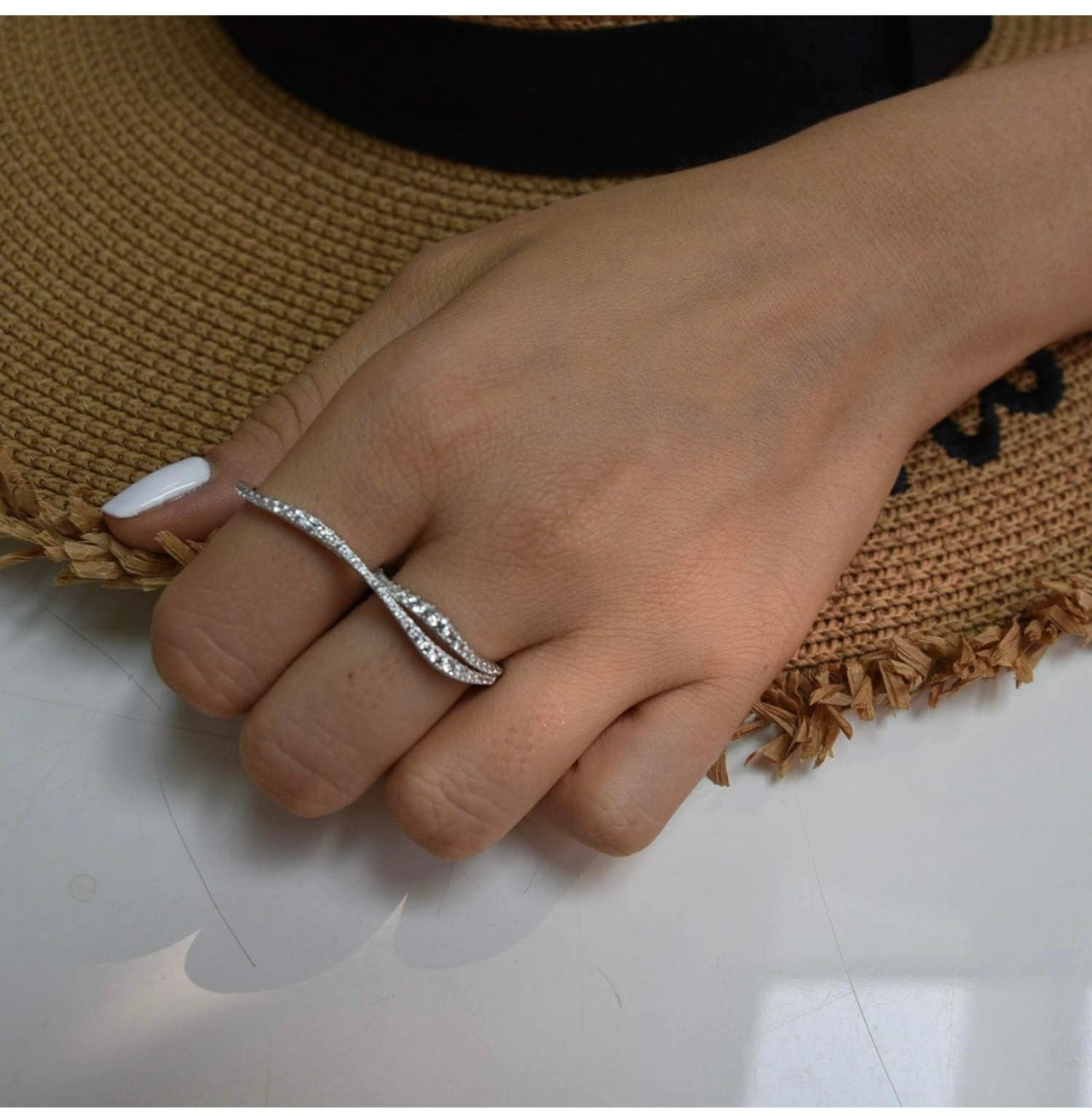 1-THE ‘CEO’ DOUBLE BAR STERLING SILVER RING