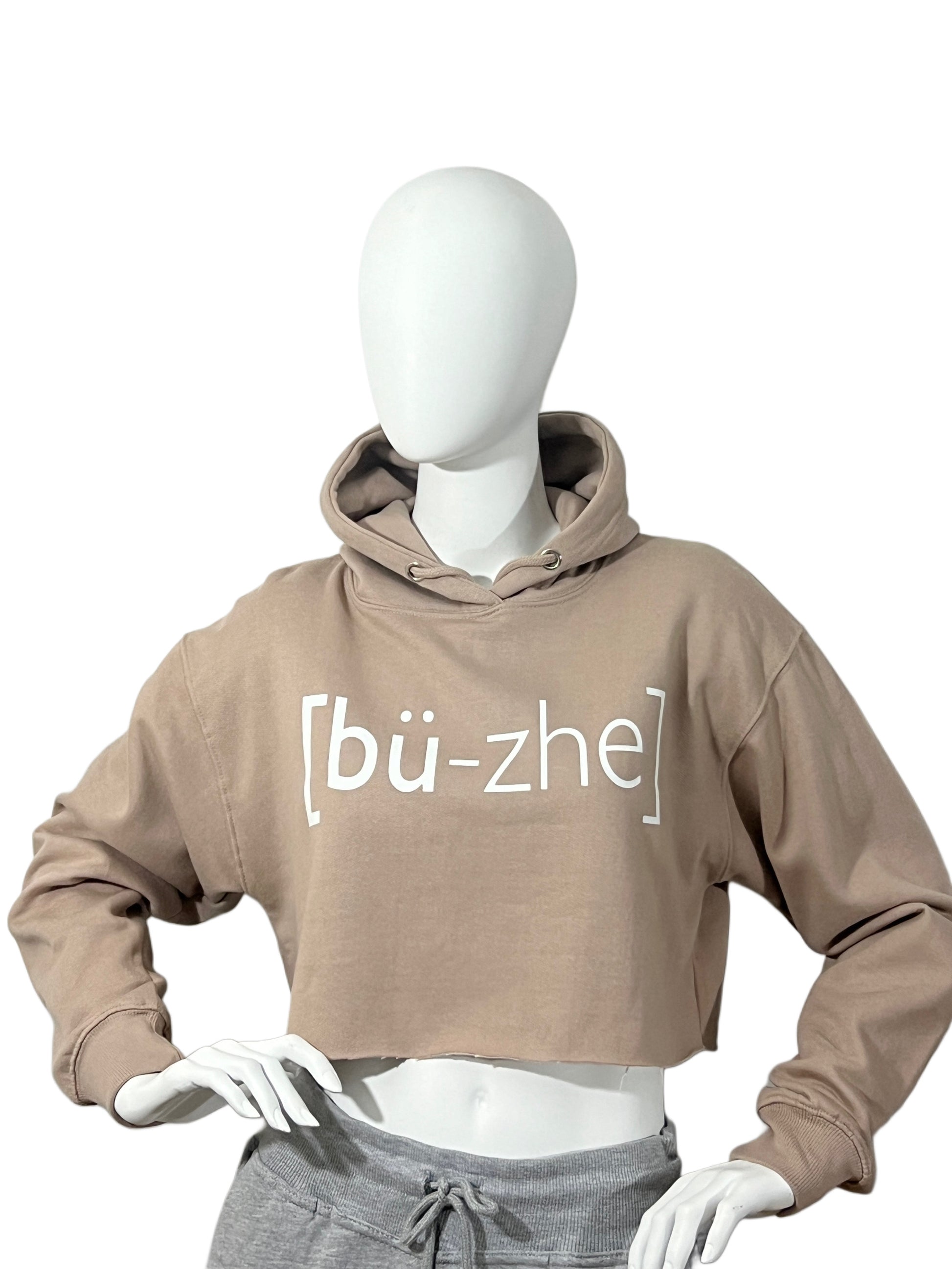200-BOUGIE CROPPED HOODIE-EGYPTIAN SAND