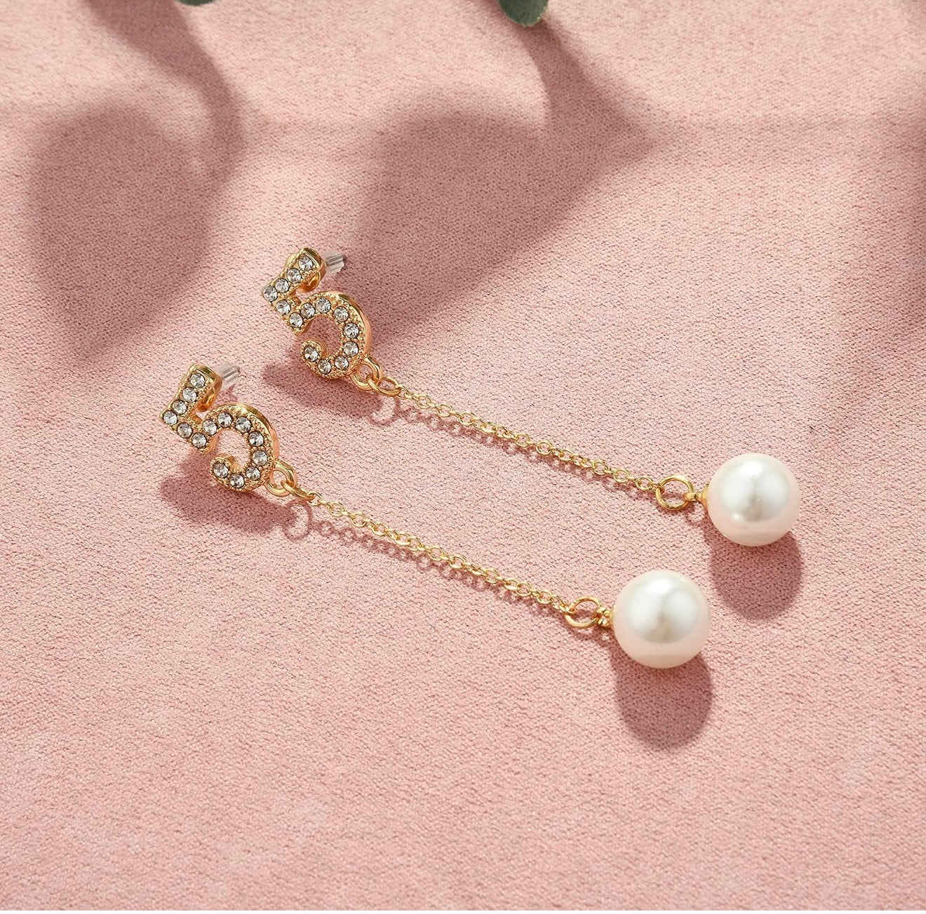 No. 5 PEARL DROP EARRINGS