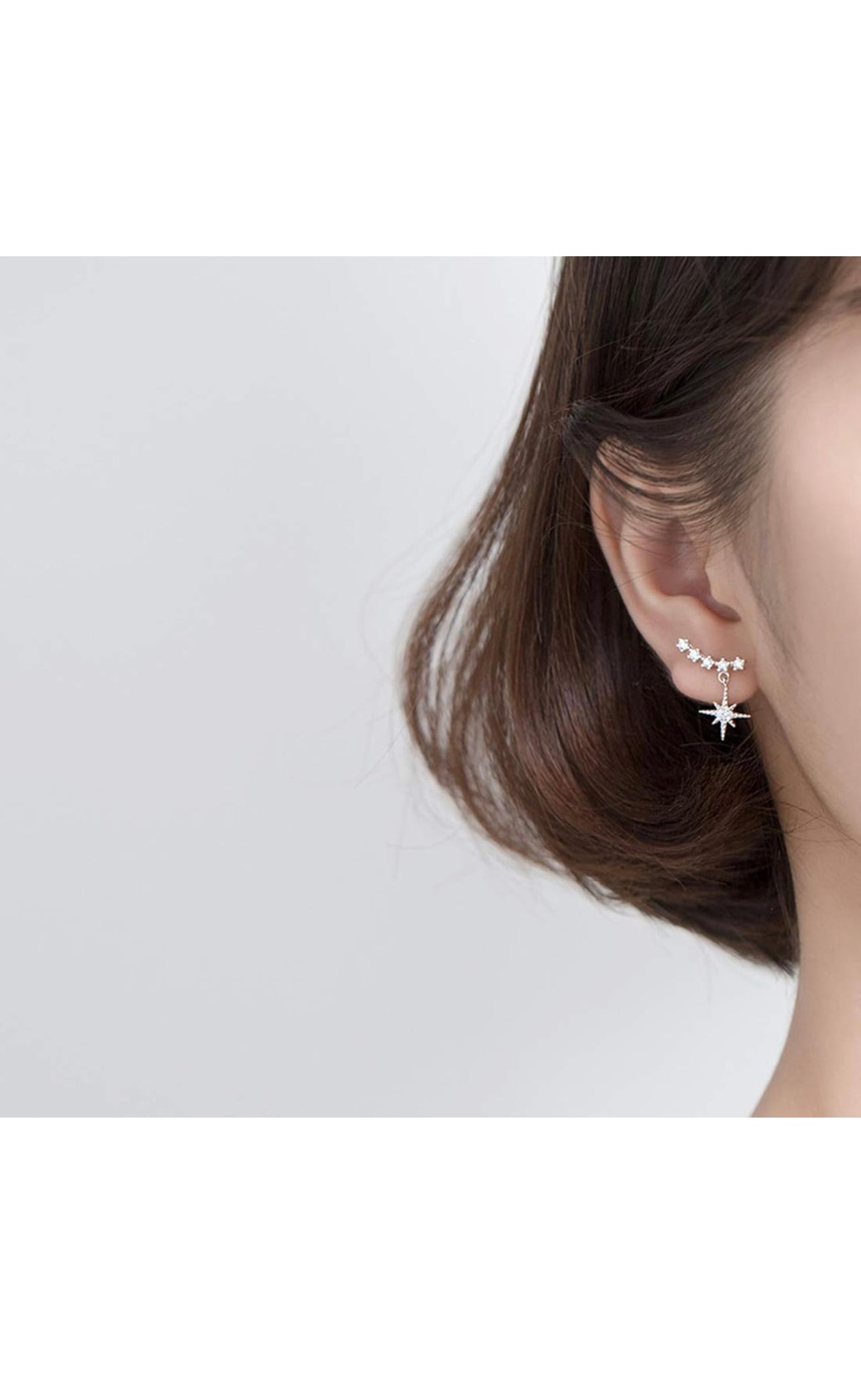 1-STAR BURST CLIMBER STUD EARRINGS