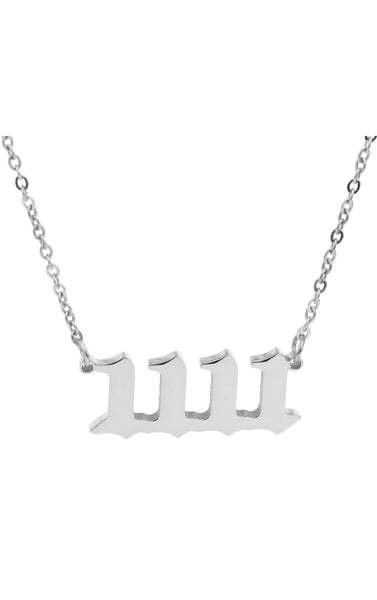 200-CLASSIC CUT OUT ANGEL NUMBER NECKLACE