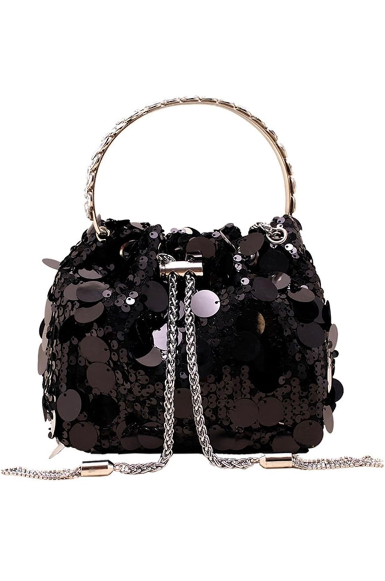 1-PAILLETTE CROSSBODY/CLUTCH HAND BAG
