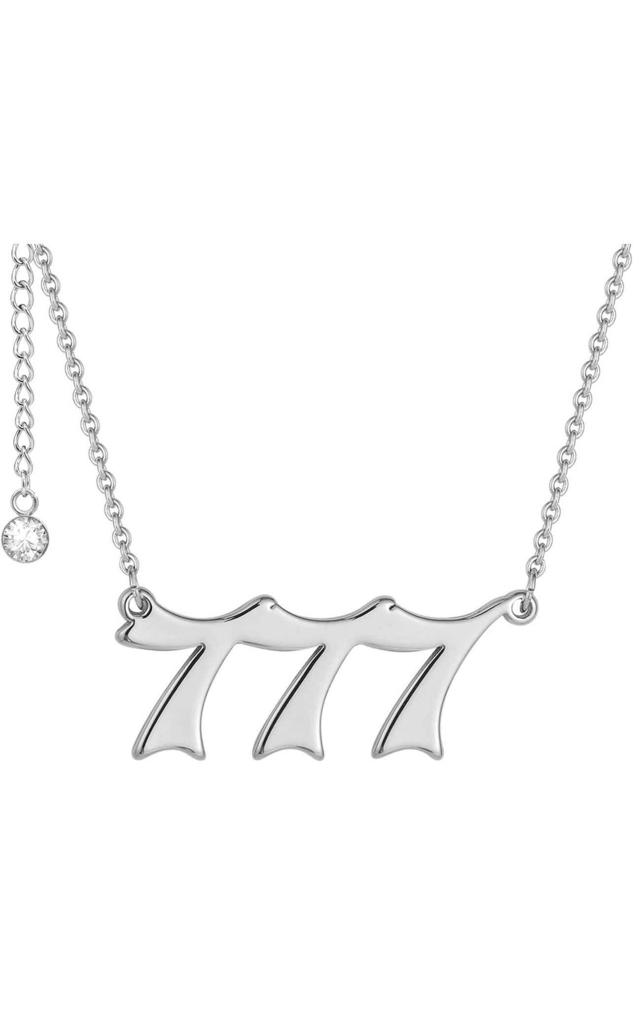 200-CLASSIC CUT OUT ANGEL NUMBER NECKLACE