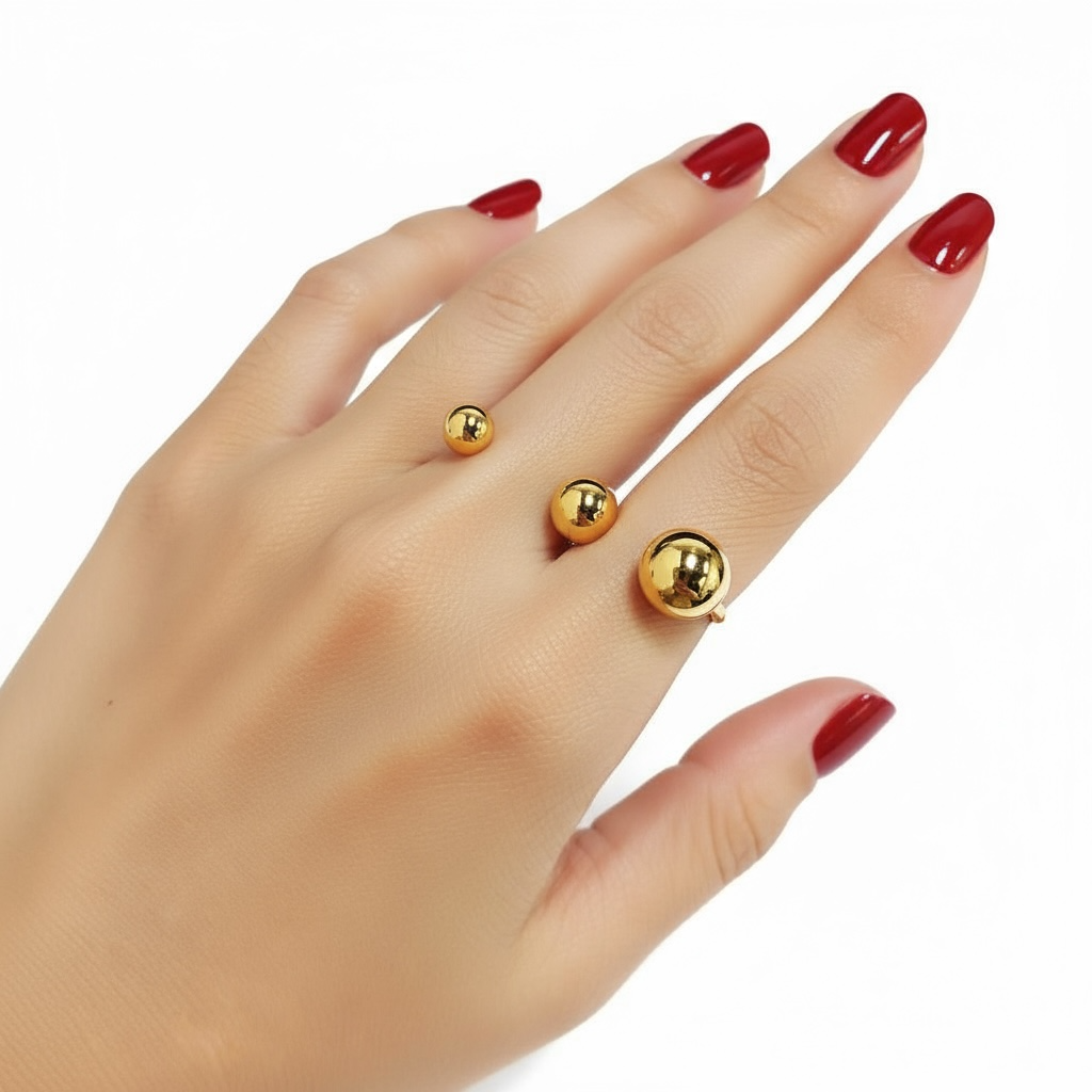 GOLDEN ORBIT DOUBLE BAR RING