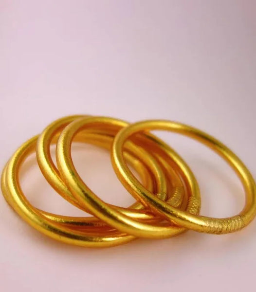 1-24K GOLD LEAF THAI BLESSINGS BANGLES