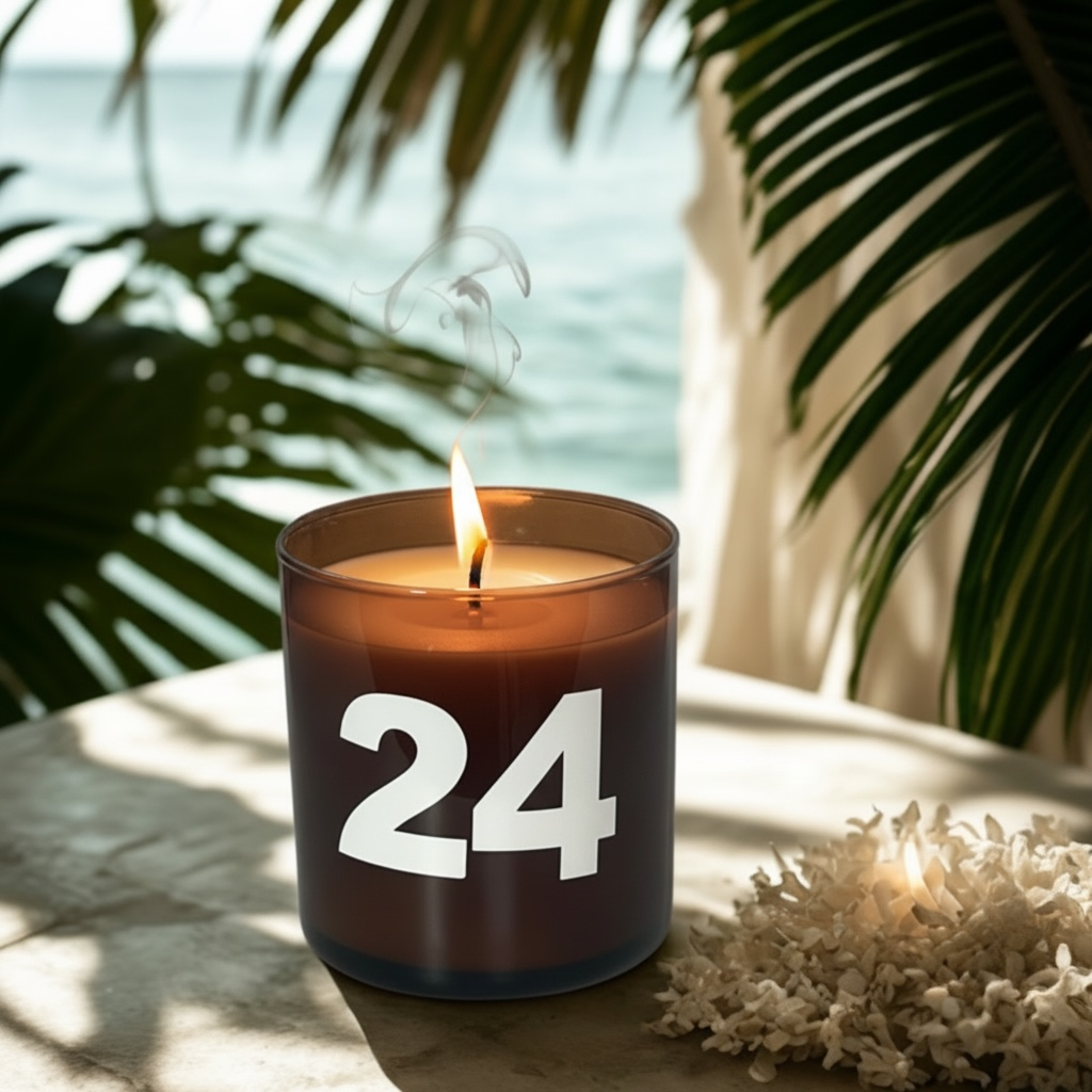 24 BOUGIE BEACH-TEAKWOOD SALT COCONUT