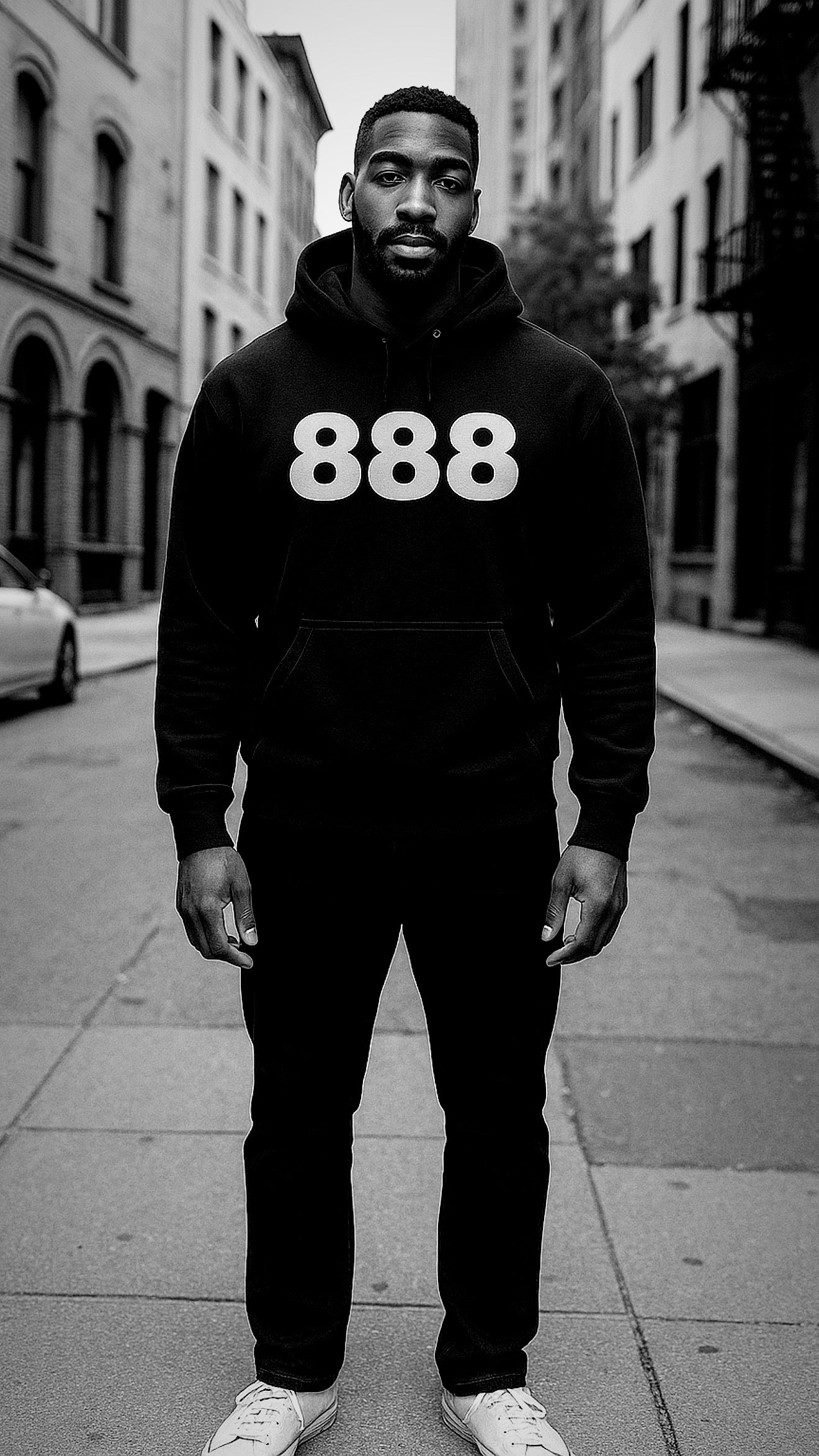 888 CLASSIC SOLID HOODIE
