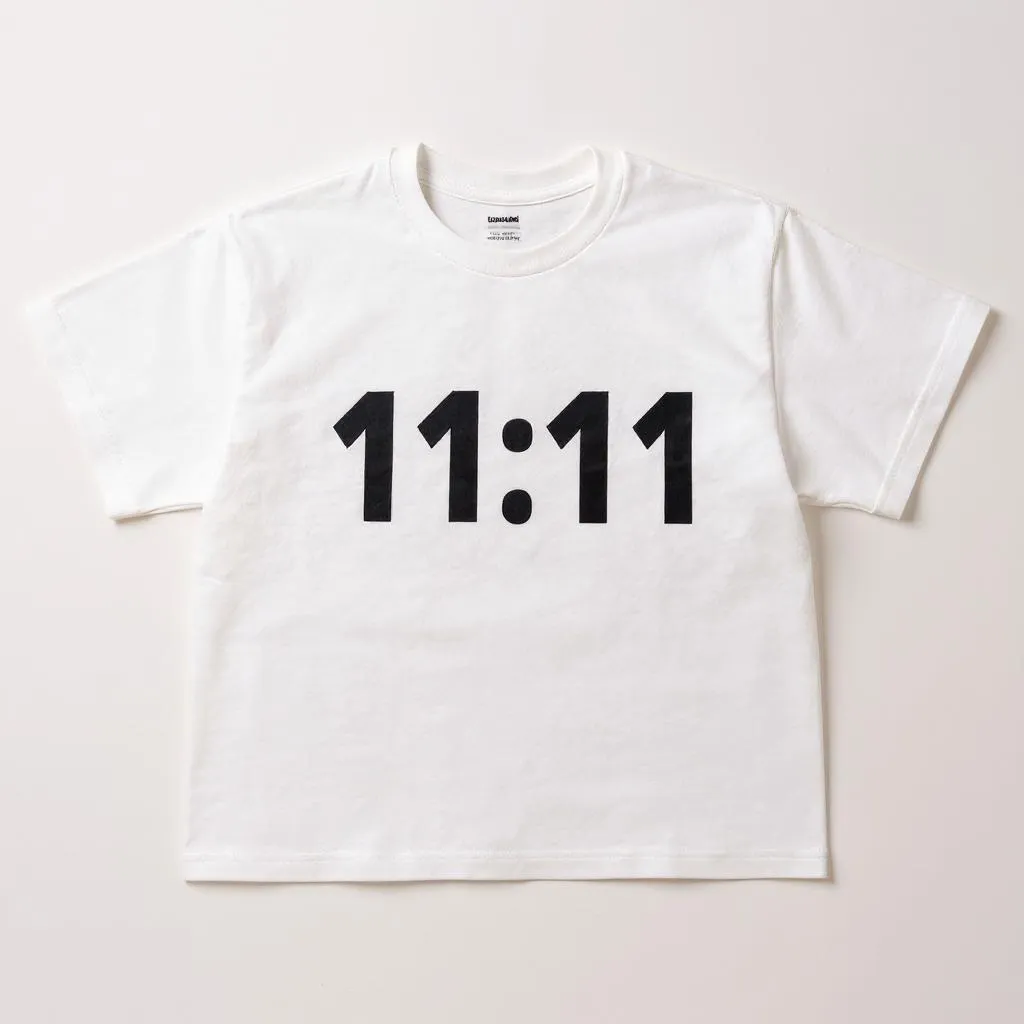 11:11 RAW HEM CROPPED TEE