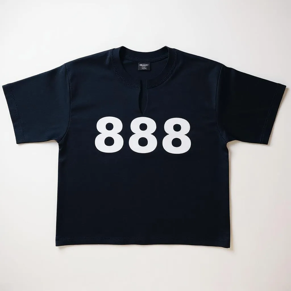 888 RAW EDGE V-NECK TEE