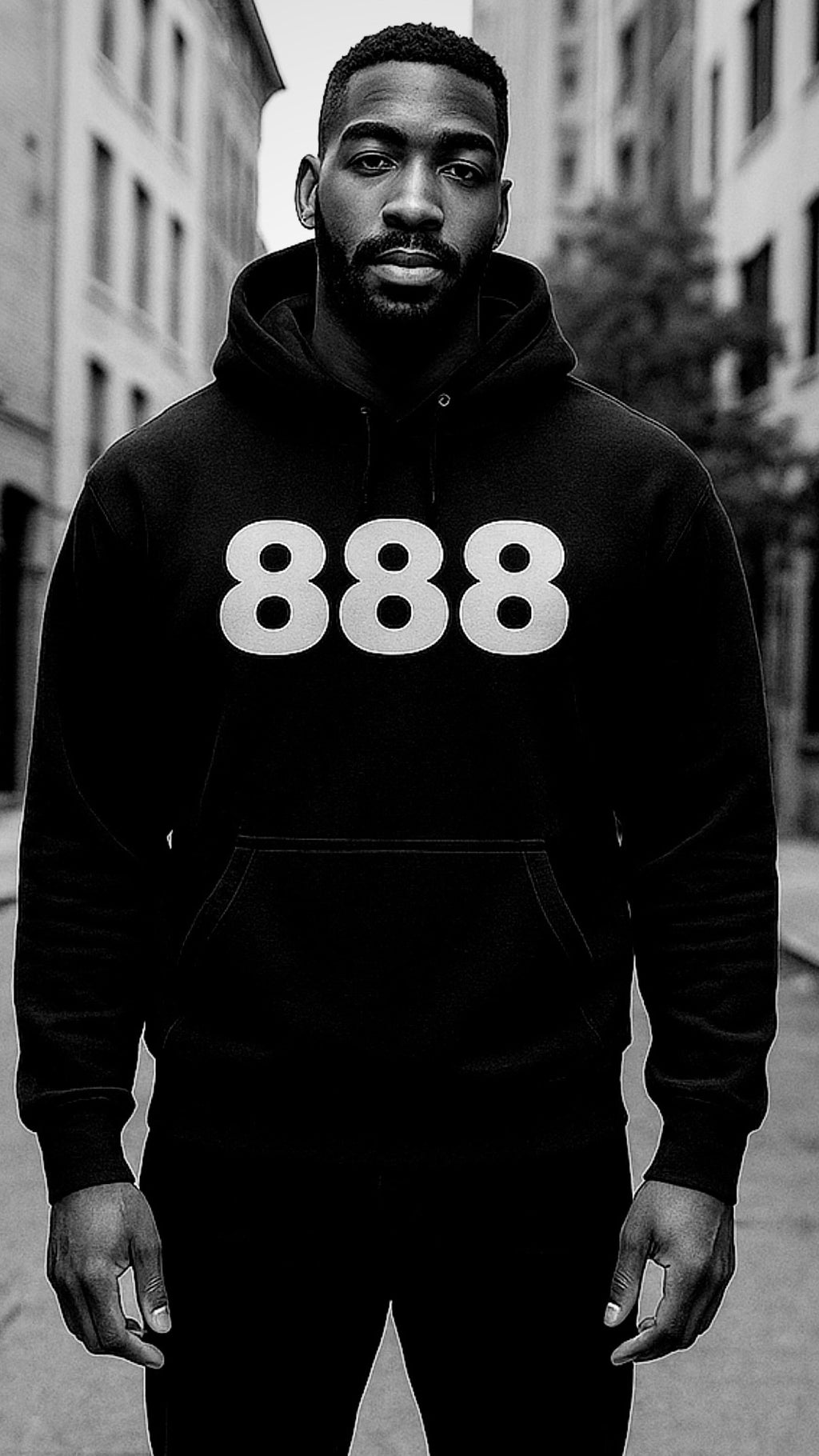 888 CLASSIC SOLID HOODIE