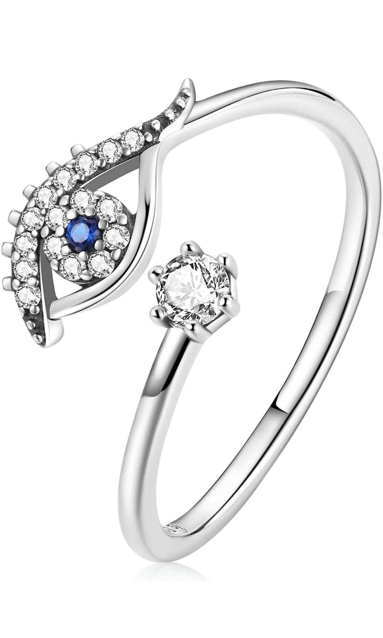 9-EVIL EYE STERLING SILVER RING
