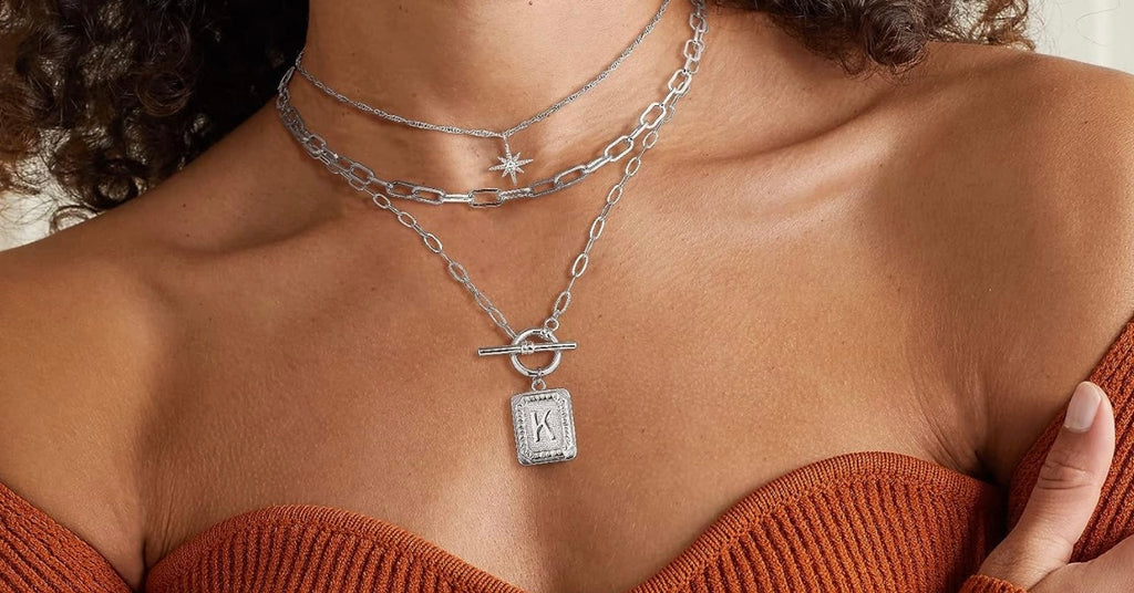 200-3 STRAND INITIAL NECKLACE