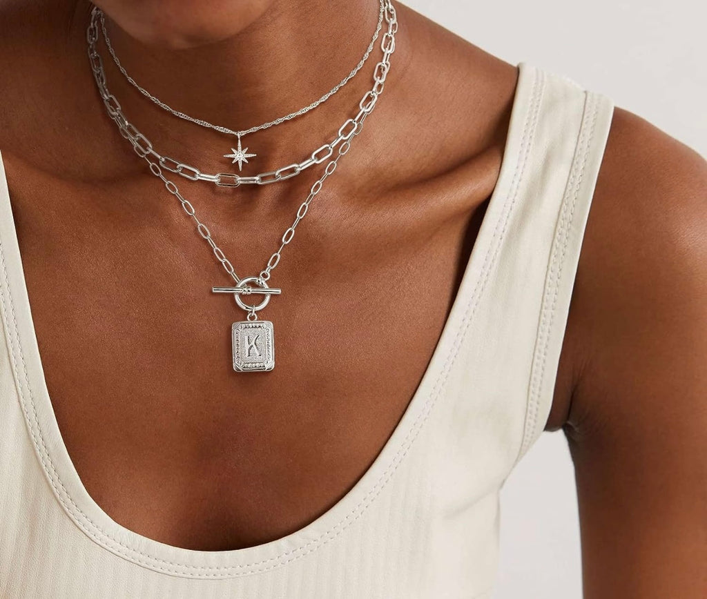 200-3 STRAND INITIAL NECKLACE