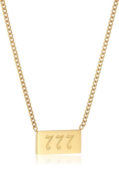 1000-ANGEL NUMBER PLATE NECKLACE