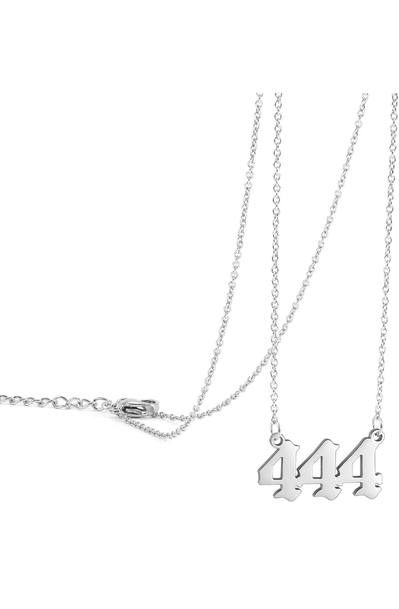 200-CLASSIC CUT OUT ANGEL NUMBER NECKLACE