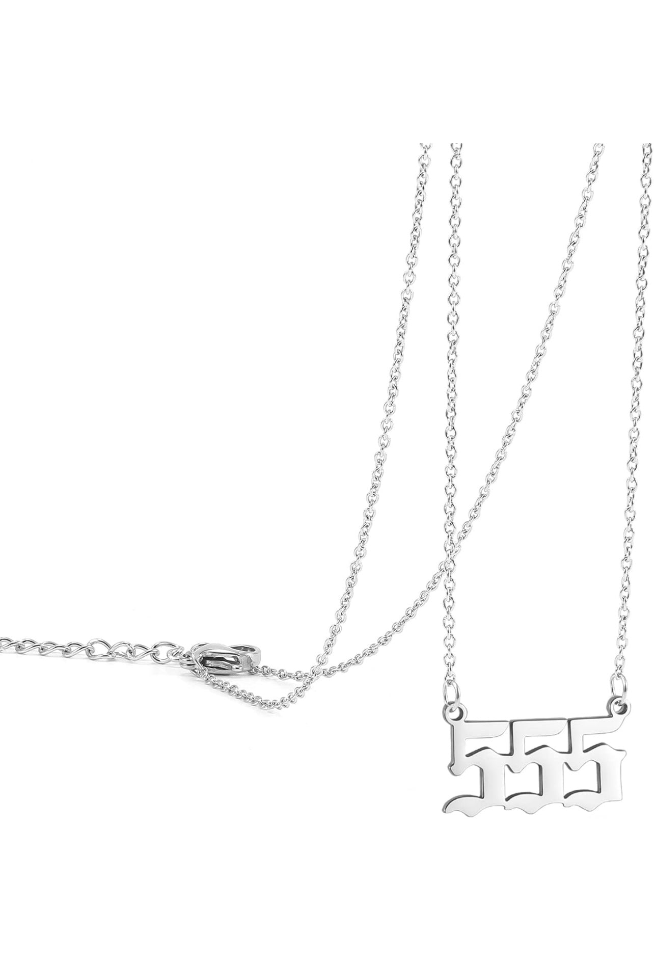 200-CLASSIC CUT OUT ANGEL NUMBER NECKLACE