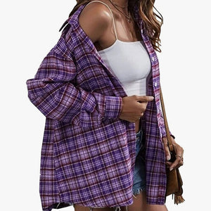 1-BOUGIE PLAID SHACKET-AMETHYST