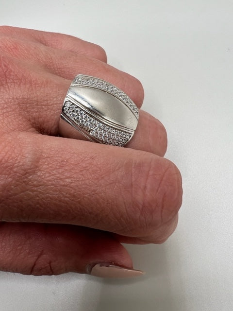 200-PAVE DOME COCKTAIL RING